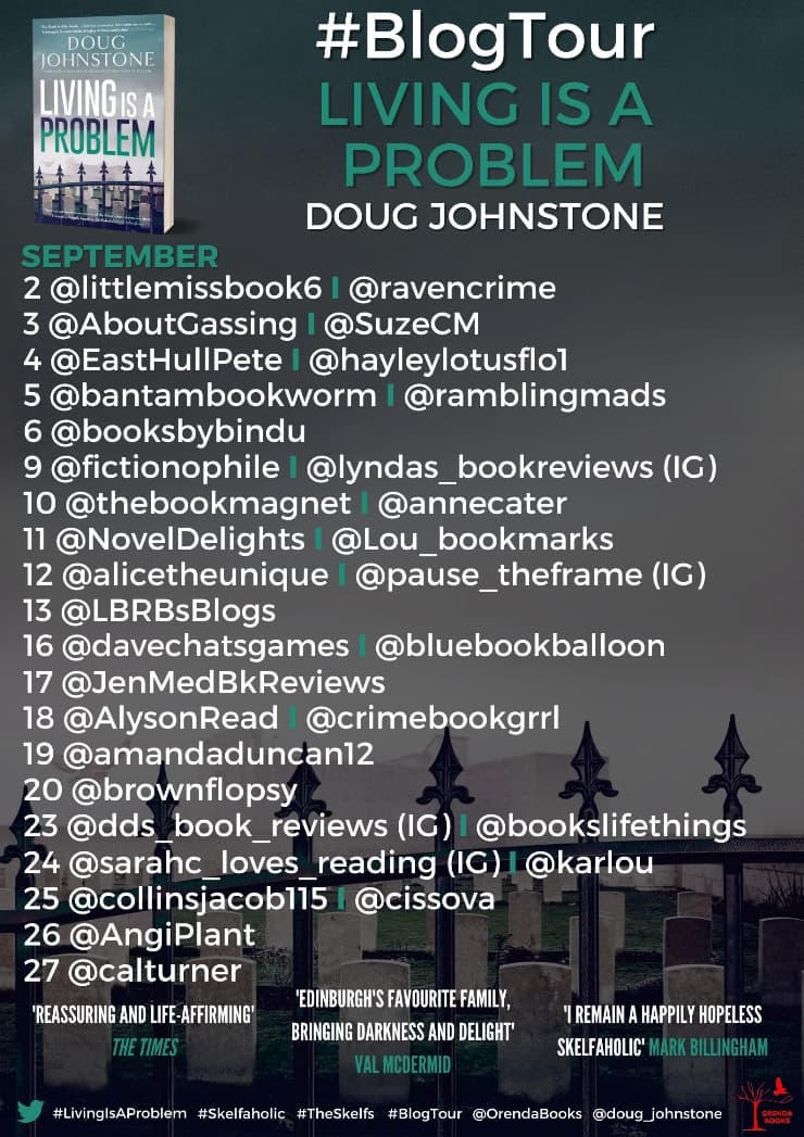 Living is a Problem blog tour banner