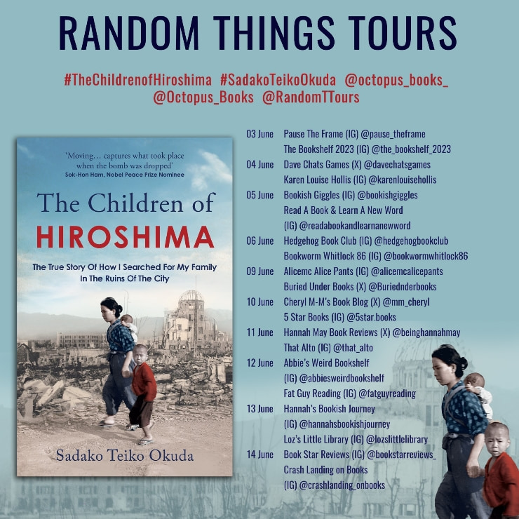 The Children of Hiroshima blog tour banner