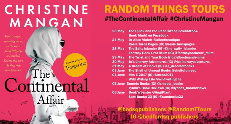 The Continental Affair blog tour banner