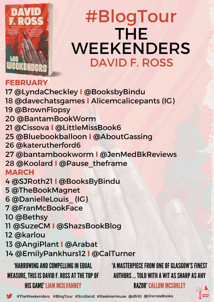 The Weekenders blog tour banner