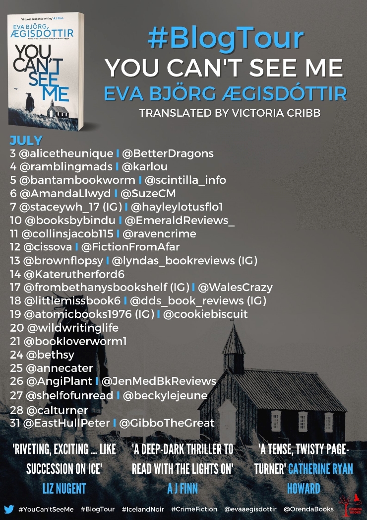 You Can't See Me blog tour banner